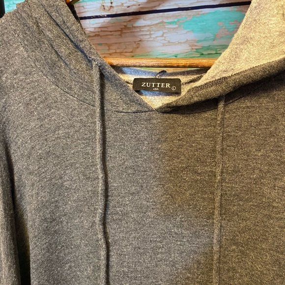 Ladies Cold Shoulder Hooded Long Sleeve - Picture 3 of 3